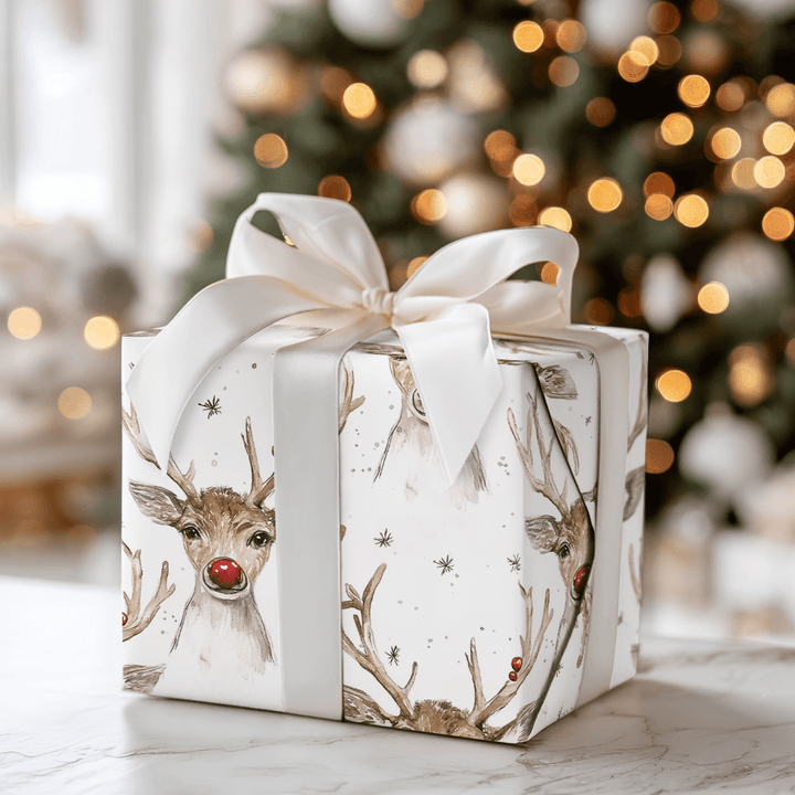 Antlers and Sparkle - Wrapping Paper - Aspen & Arlo