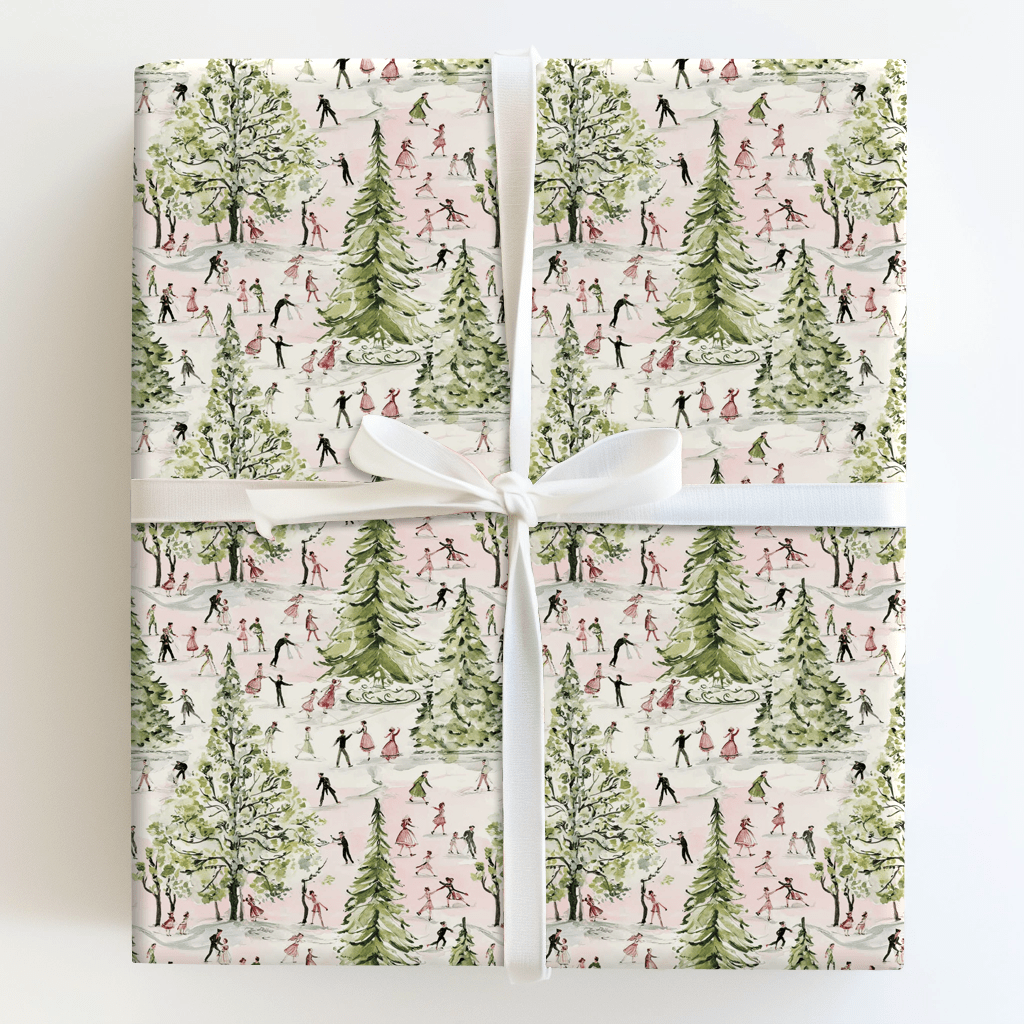 Ice Skating Before - Wrapping Paper - Aspen & Arlo