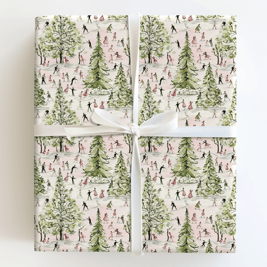 Ice Skating Before - Wrapping Paper - Aspen & Arlo