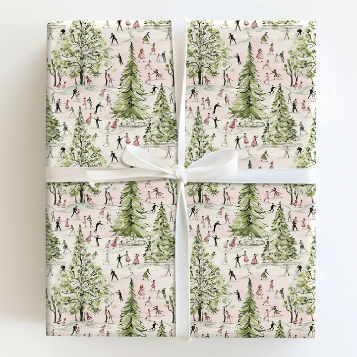 Ice Skating Before - Wrapping Paper - Aspen & Arlo