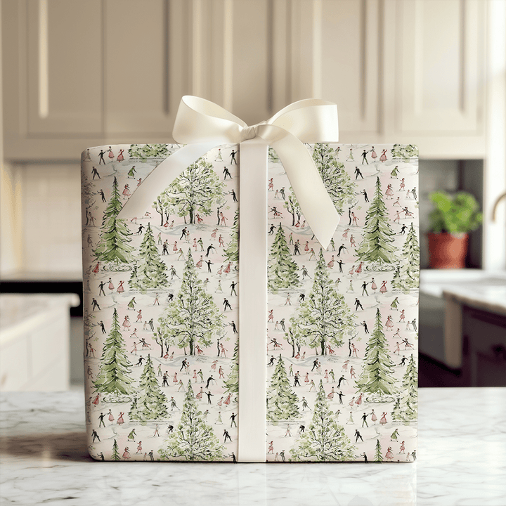 Ice Skating Before - Wrapping Paper - Aspen & Arlo