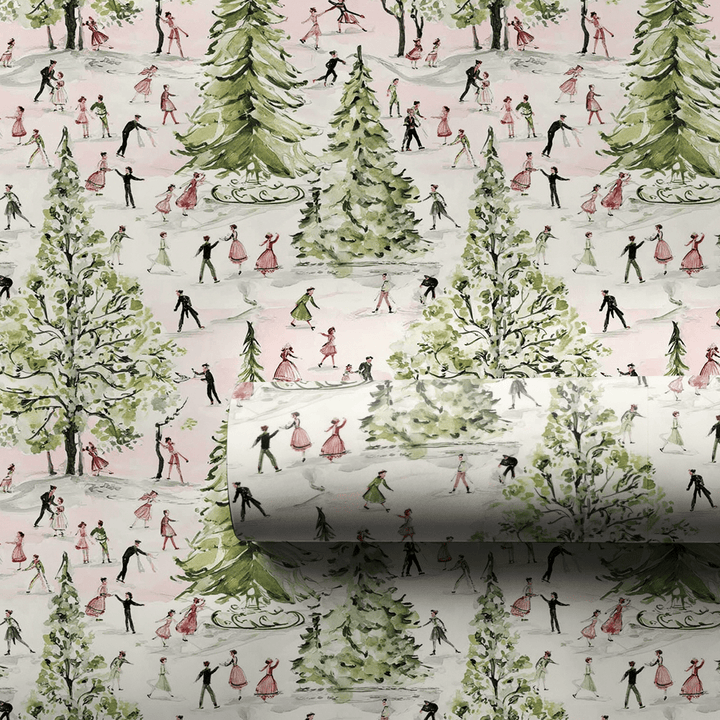 Ice Skating Before - Wrapping Paper - Aspen & Arlo