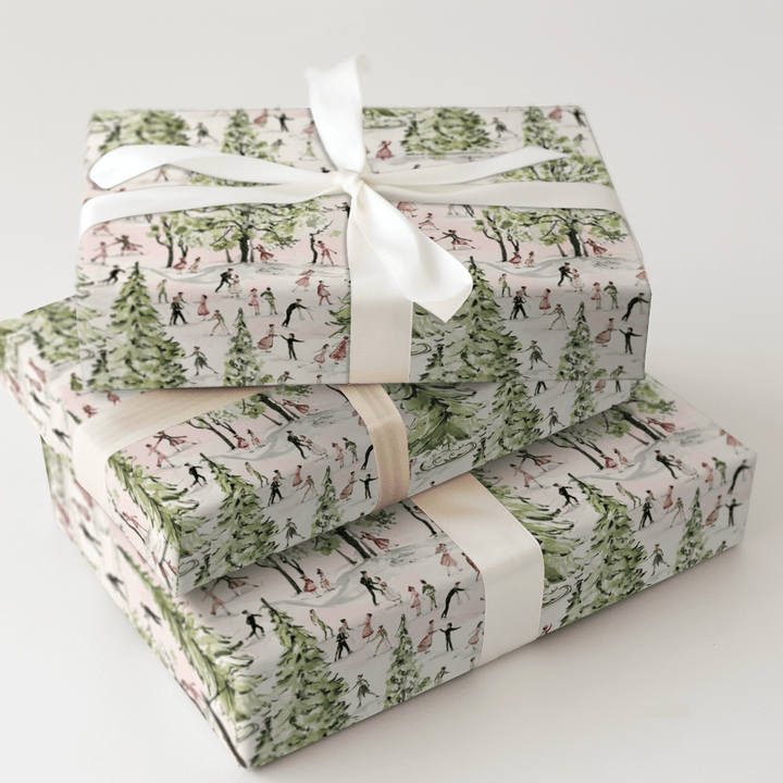 Ice Skating Before - Wrapping Paper - Aspen & Arlo