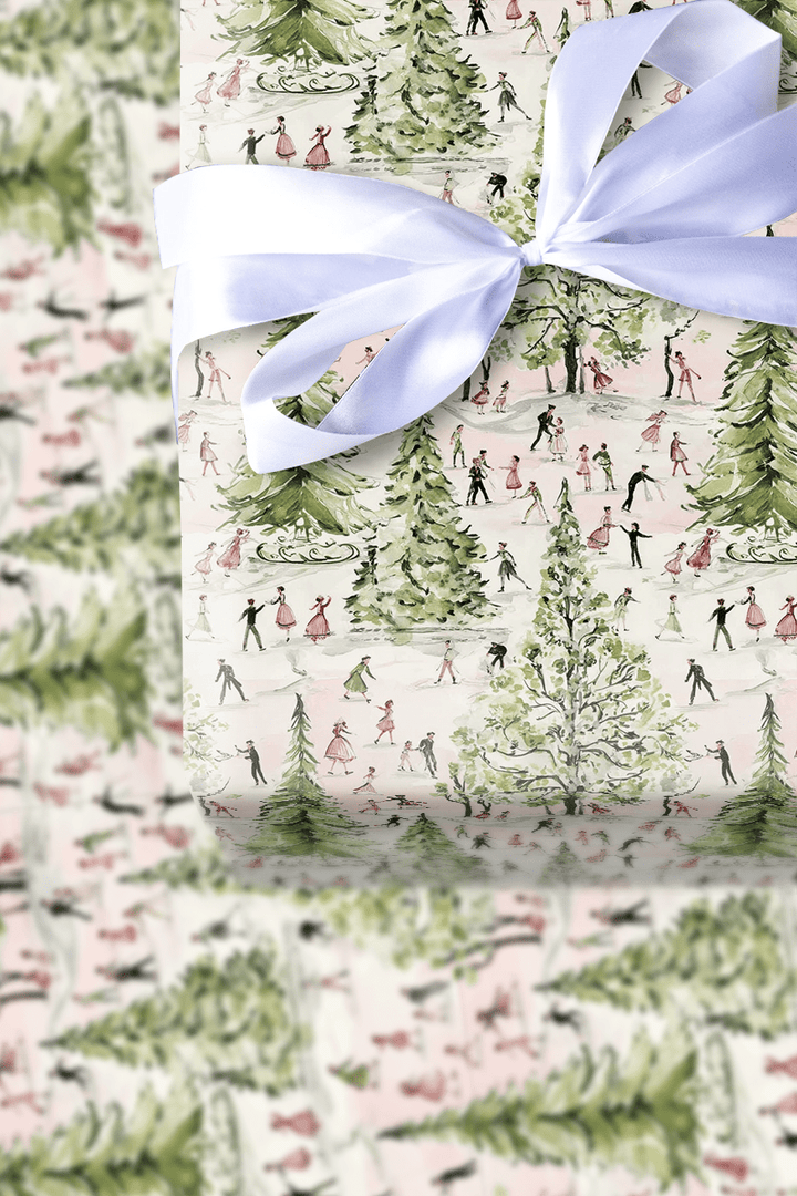 Ice Skating Before - Wrapping Paper - Aspen & Arlo