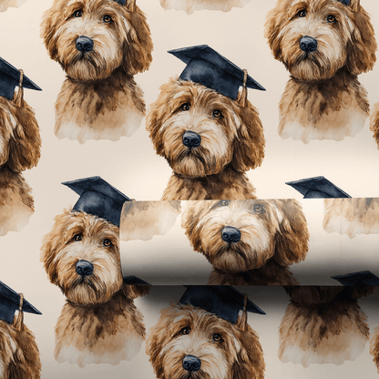 Grad Dog - Wrapping Paper - Aspen & Arlo