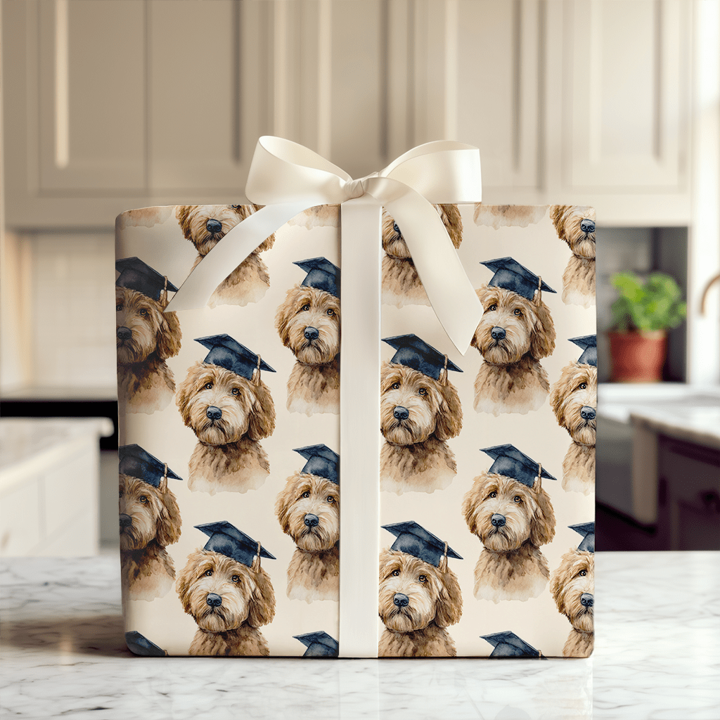 Grad Dog - Wrapping Paper - Aspen & Arlo