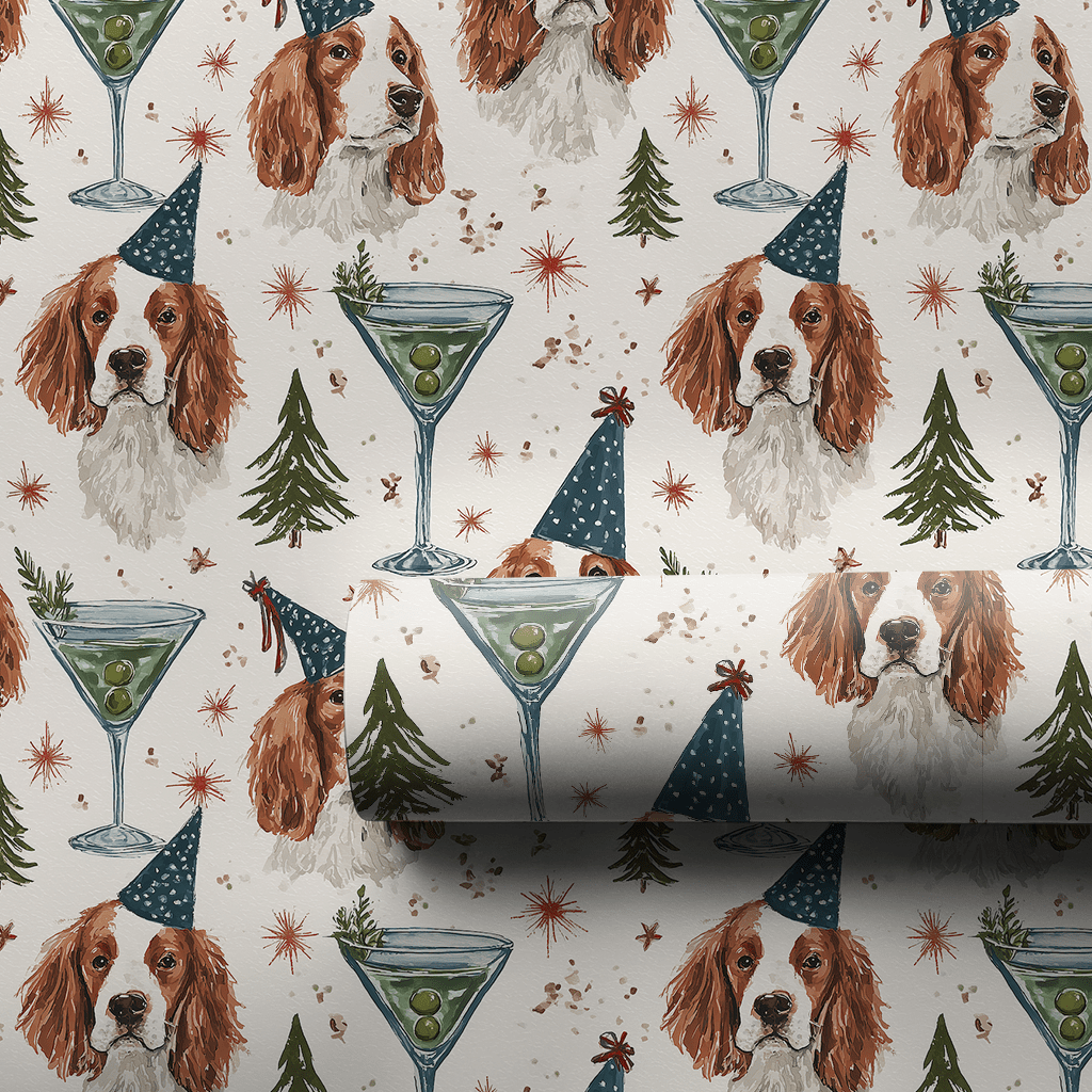 Cheers to the Brittanys - Wrapping Paper - Aspen & Arlo