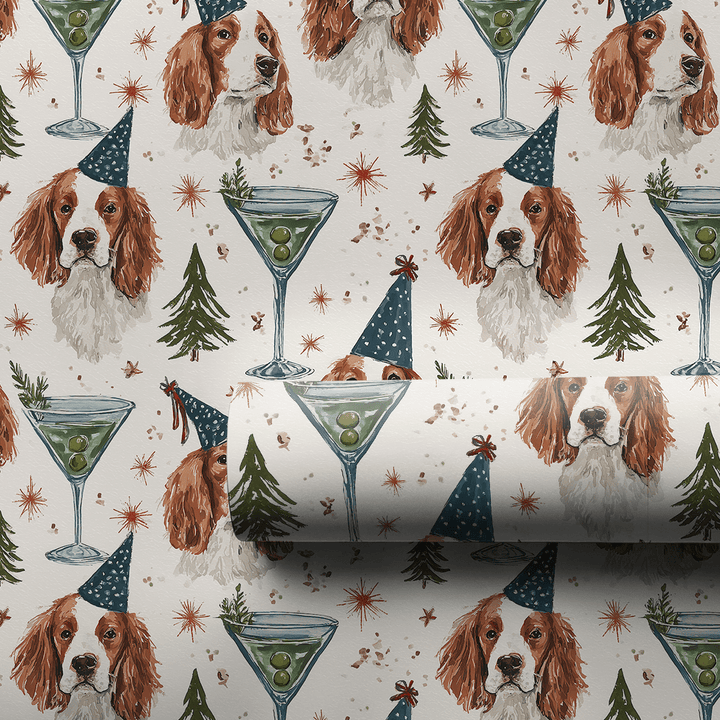 Cheers to the Brittanys - Wrapping Paper - Aspen & Arlo