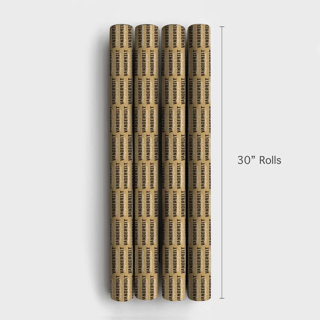 Congrats Vanderbilt Grad - Wrapping Paper - Aspen & Arlo