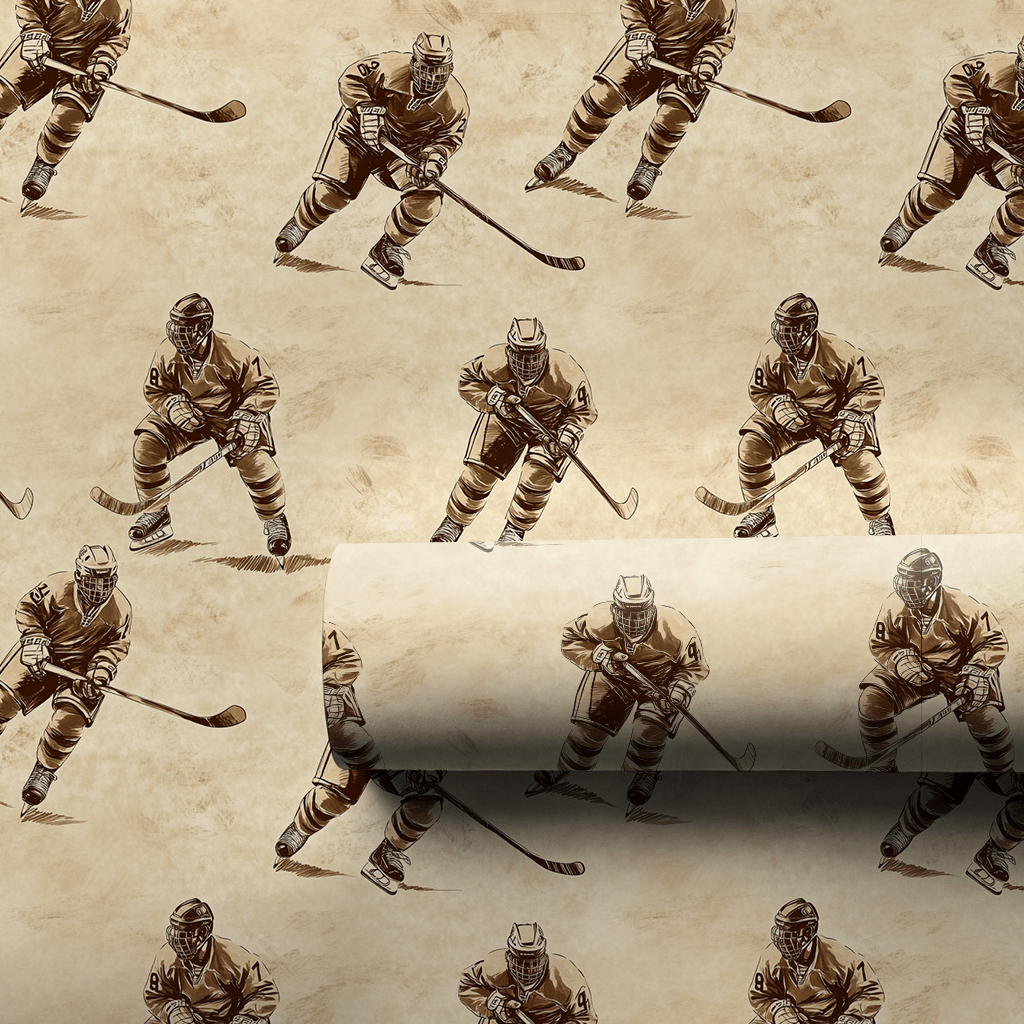 Power Play Sticks - Wrapping Paper - Aspen & Arlo