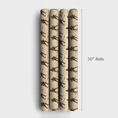 Power Play Sticks - Wrapping Paper - Aspen & Arlo