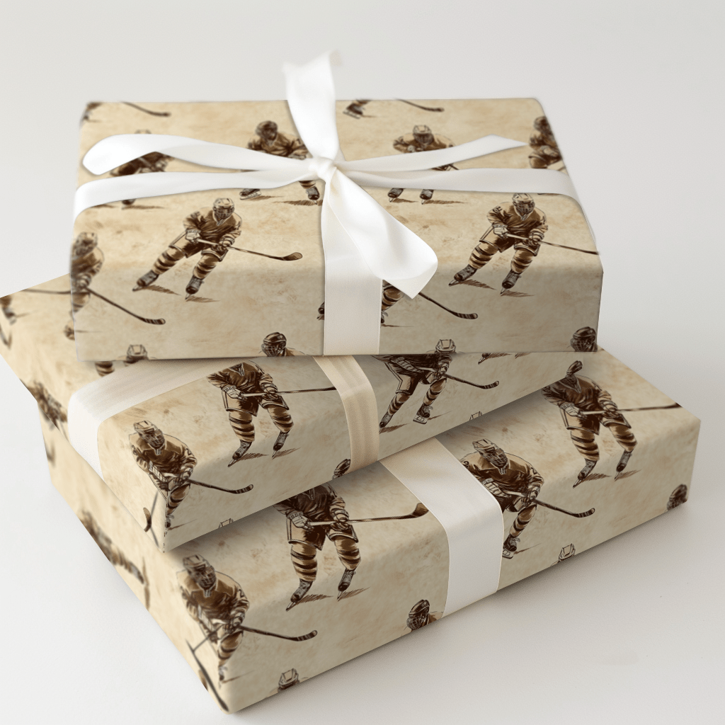 Power Play Sticks - Wrapping Paper - Aspen & Arlo