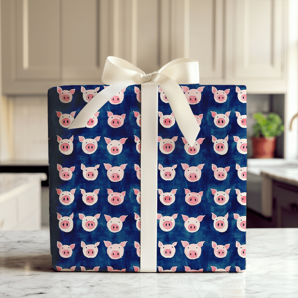 Blue Farm - Wrapping Paper - Aspen & Arlo