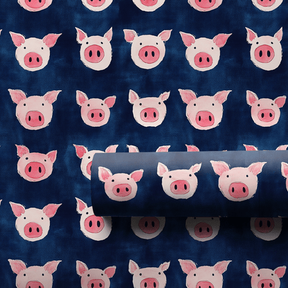 Blue Farm - Wrapping Paper - Aspen & Arlo