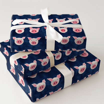 Blue Farm - Wrapping Paper - Aspen & Arlo