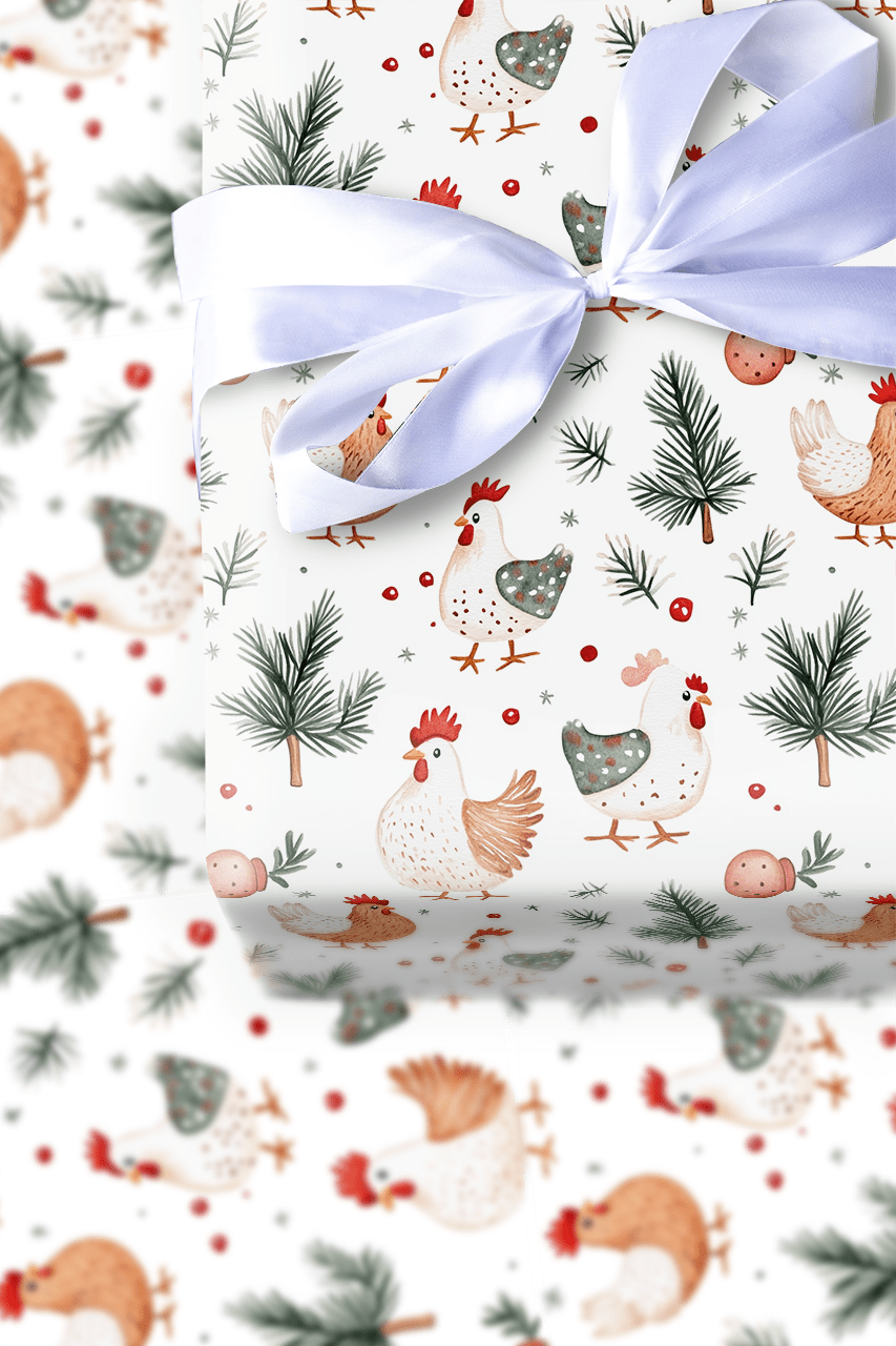 Don't Be a Chicken - Wrapping Paper - Aspen & Arlo