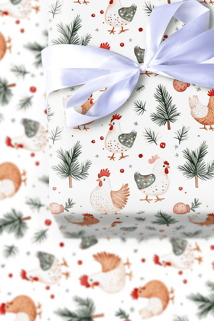Don't Be a Chicken - Wrapping Paper - Aspen & Arlo