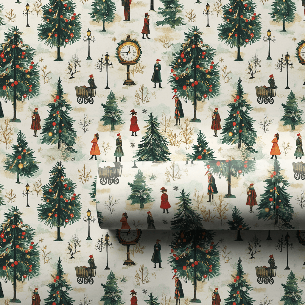 Vintage Time - Wrapping Paper - Aspen & Arlo