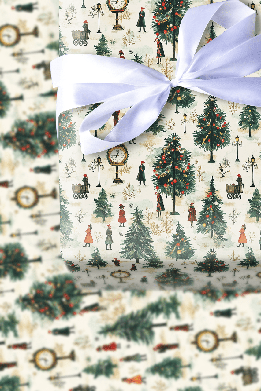 Vintage Time - Wrapping Paper - Aspen & Arlo