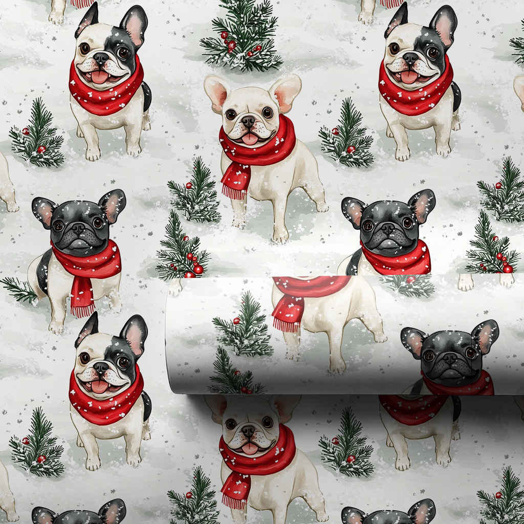 Snow Day for Frenchies - 1 Roll