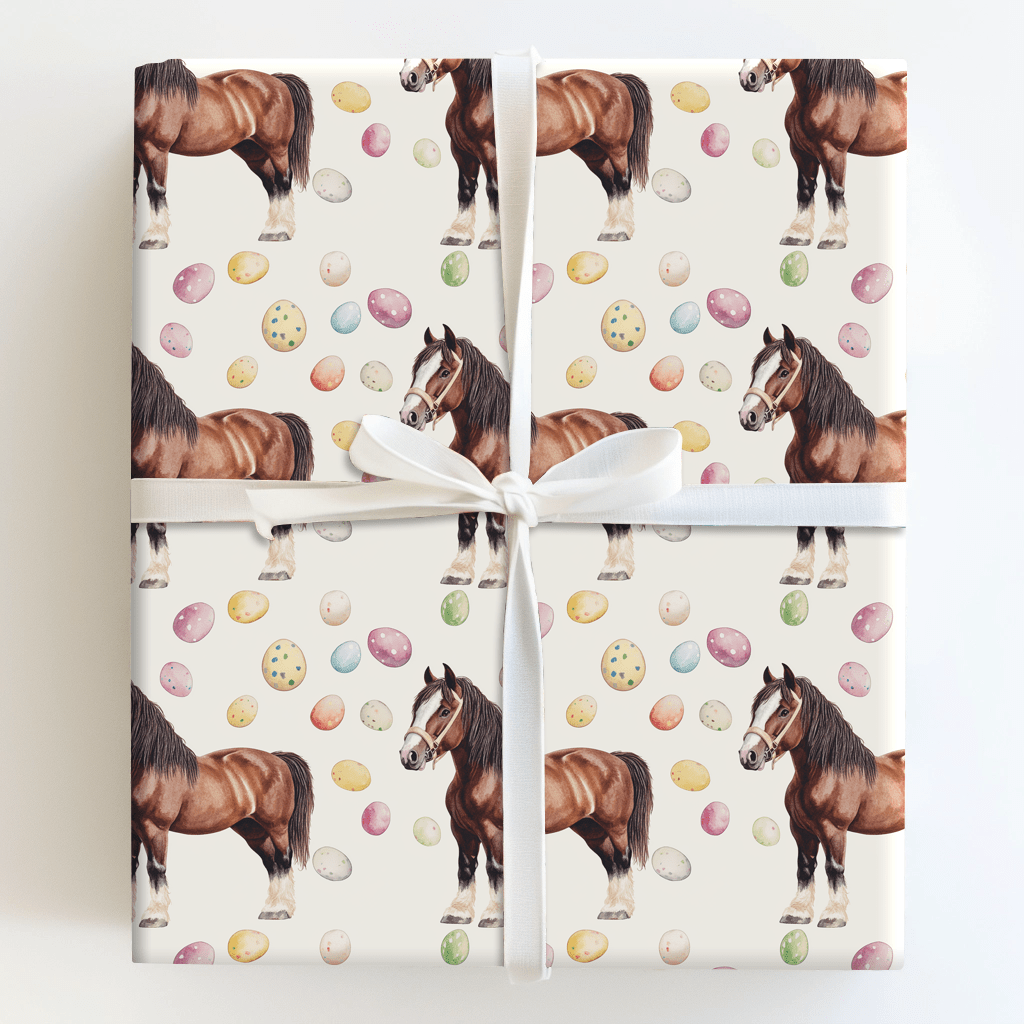 Easter Eggs with the Tennessee Walking Horse - Wrapping Paper - Aspen & Arlo