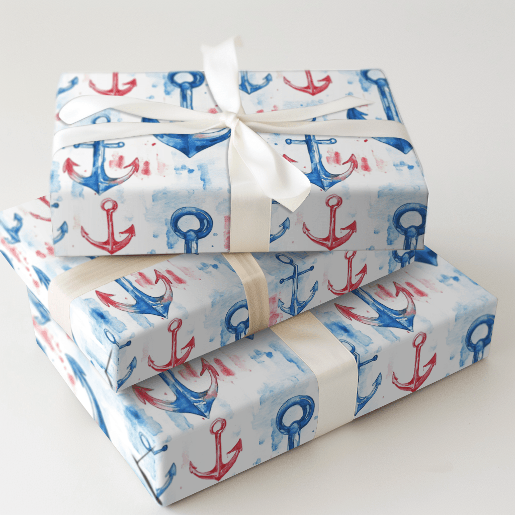 Anchor Away - Wrapping Paper - Aspen & Arlo