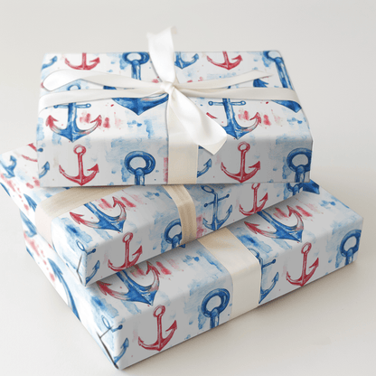 Anchor Away - Wrapping Paper - Aspen & Arlo