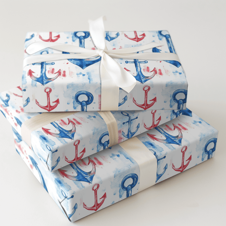 Anchor Away - Wrapping Paper - Aspen & Arlo