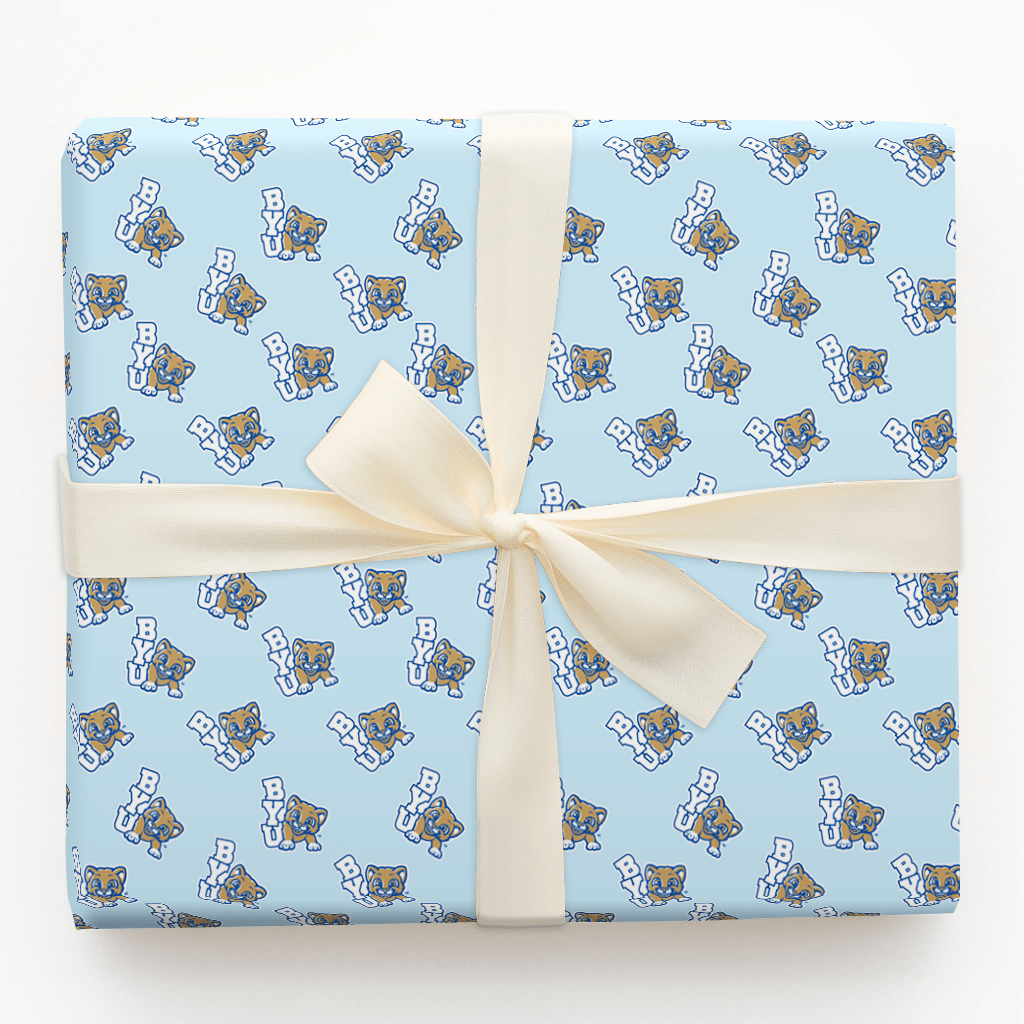 BYU Blue - Wrapping Paper - Aspen & Arlo
