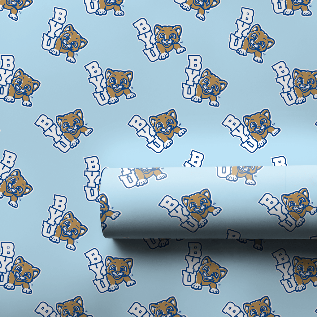 BYU Blue - Wrapping Paper - Aspen & Arlo
