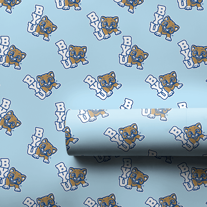 BYU Blue - Wrapping Paper - Aspen & Arlo