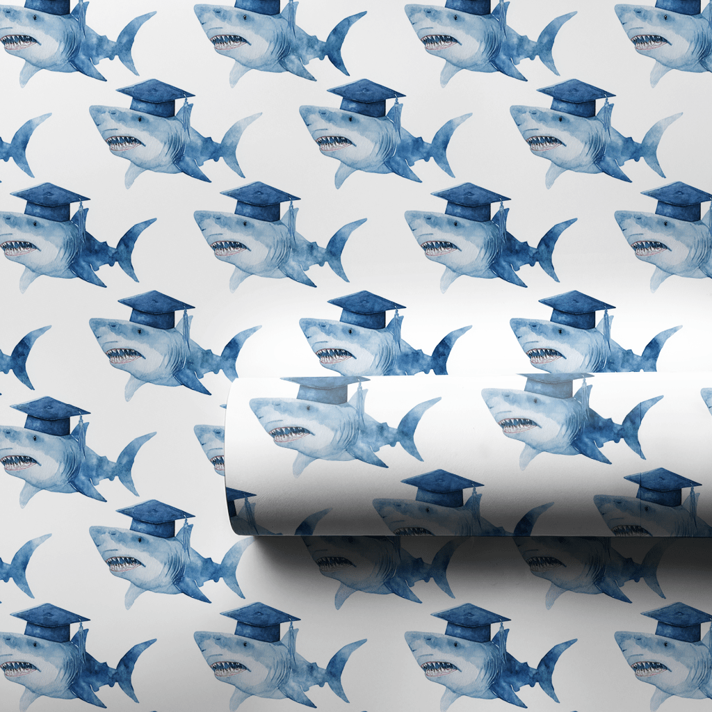 Shark Out - Wrapping Paper - Aspen & Arlo