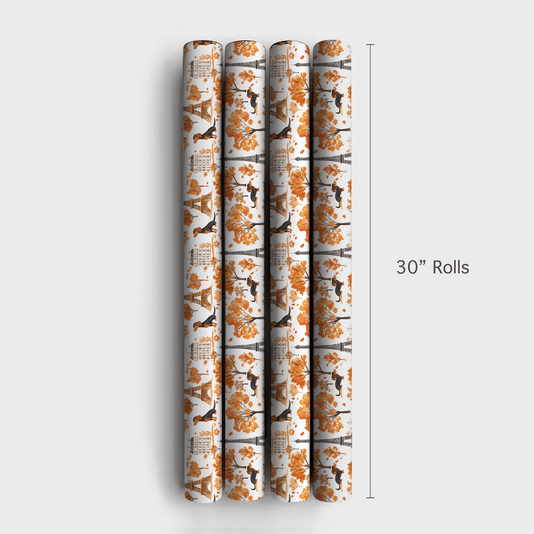 Paris with the Dachshunds - Wrapping Paper - Aspen & Arlo