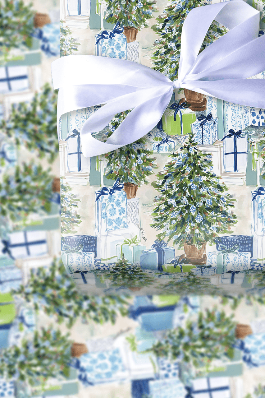 Chinoiserie Christmas - Wrapping Paper - Aspen & Arlo