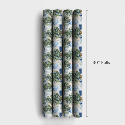 Chinoiserie Christmas - Wrapping Paper - Aspen & Arlo