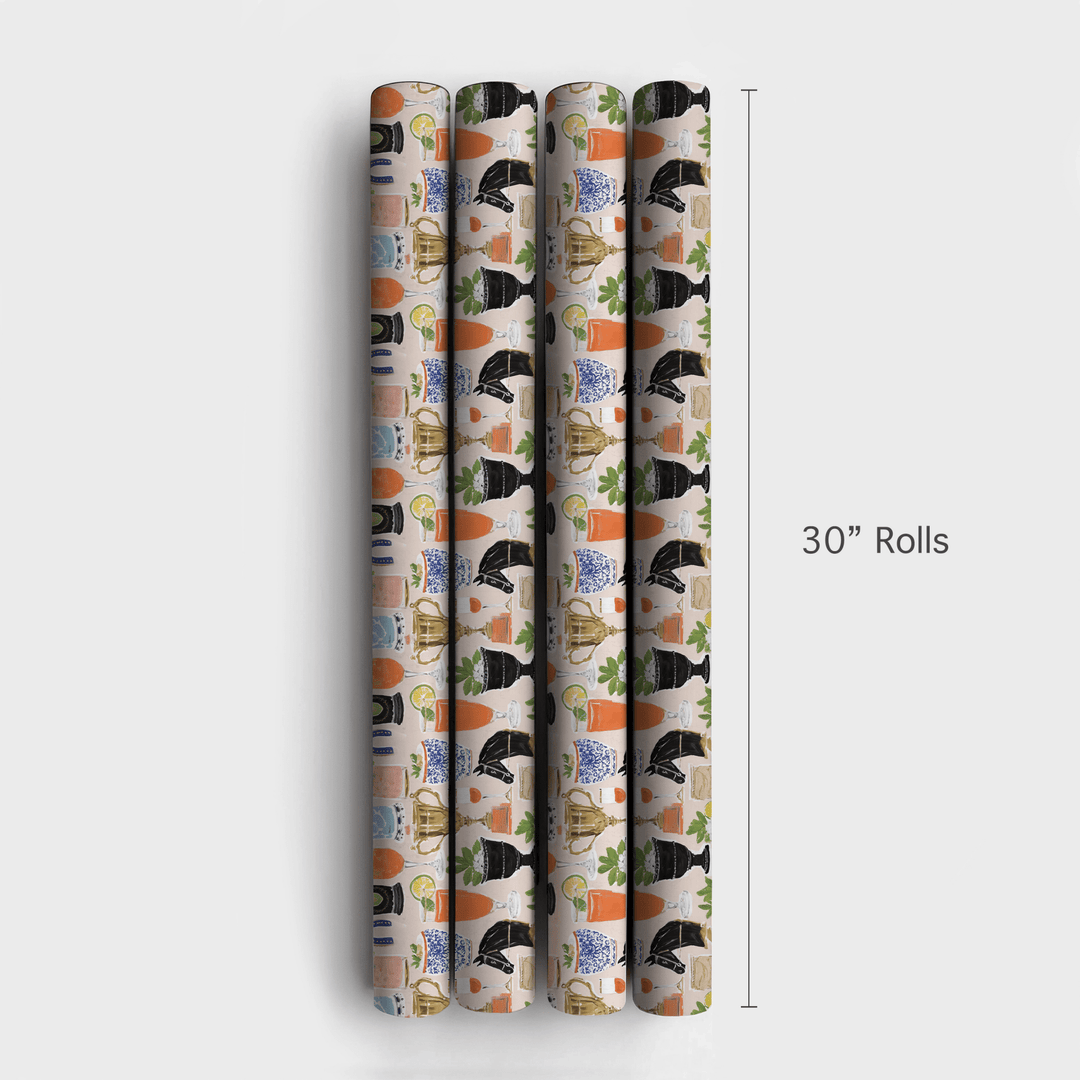Stakes & Sips - Wrapping Paper - Aspen & Arlo