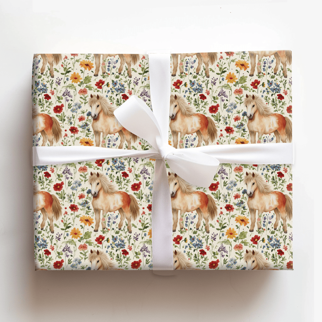 Garden Day with the Shetland - Wrapping Paper - Aspen & Arlo