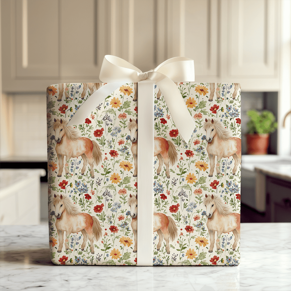 Garden Day with the Shetland - Wrapping Paper - Aspen & Arlo