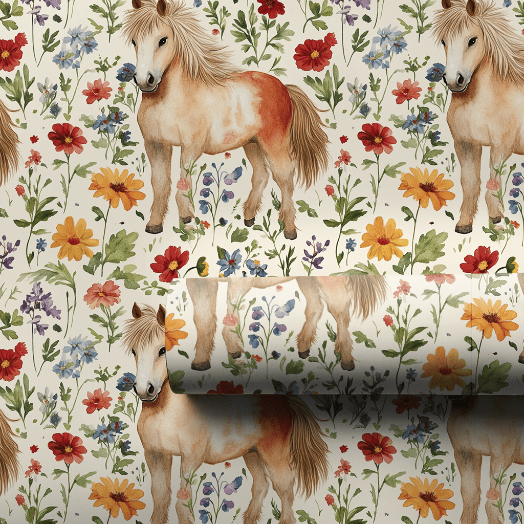 Garden Day with the Shetland - Wrapping Paper - Aspen & Arlo