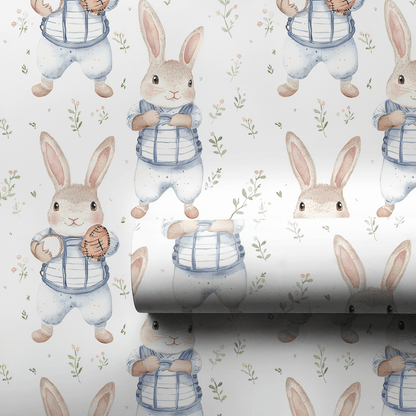 Backstop Bunny - Wrapping Paper - Aspen & Arlo