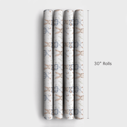 Backstop Bunny - Wrapping Paper - Aspen & Arlo
