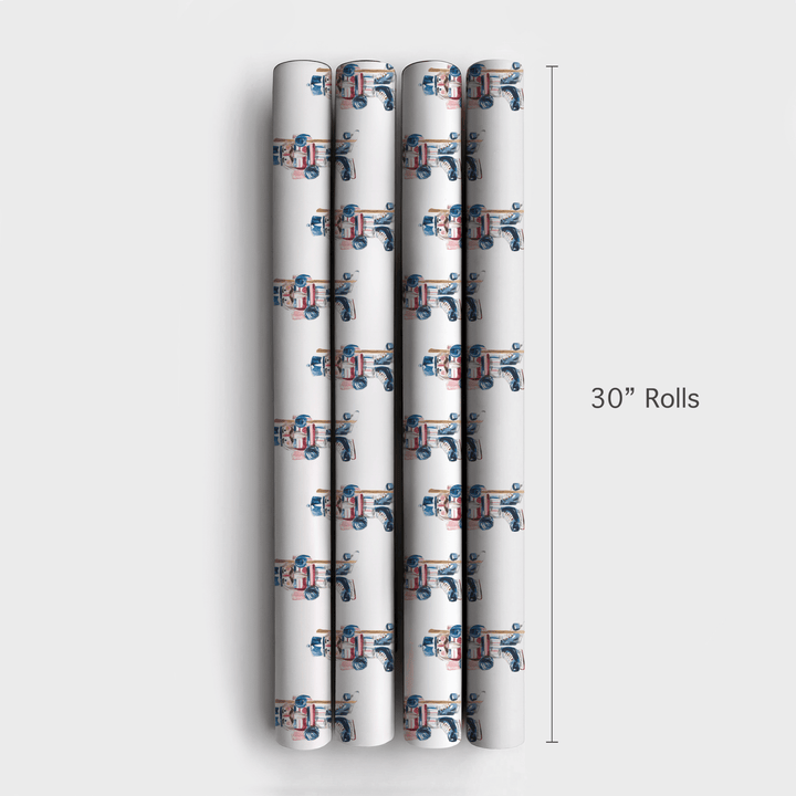 Slapshot Soldier - Wrapping Paper - Aspen & Arlo