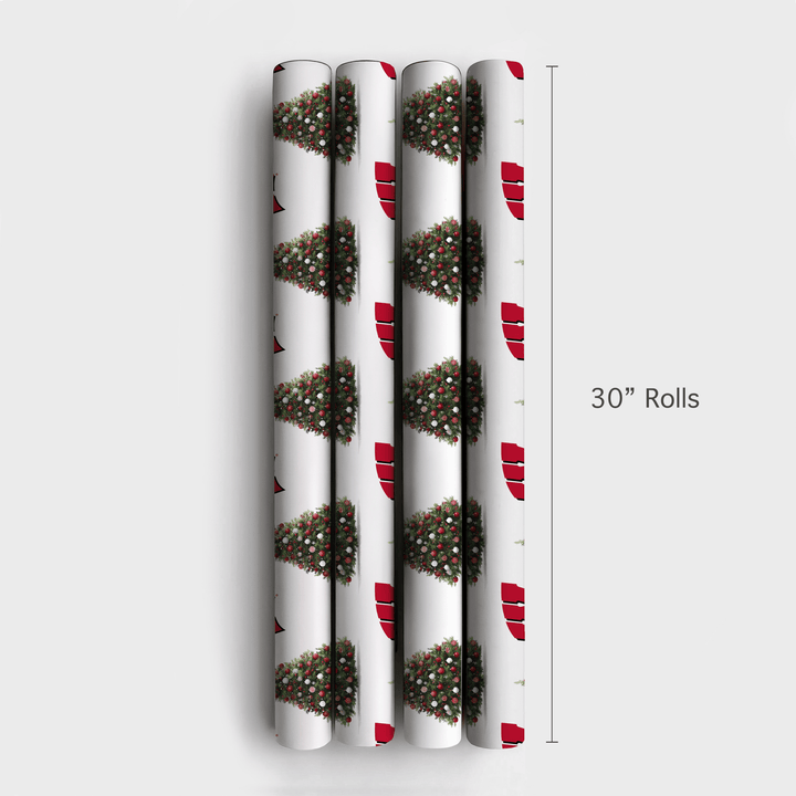 Festive Badger Fir - Wrapping Paper - Aspen & Arlo