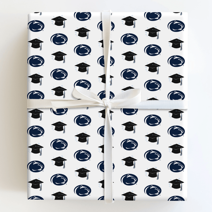Hats off to the Penn Grad - Wrapping Paper - Aspen & Arlo