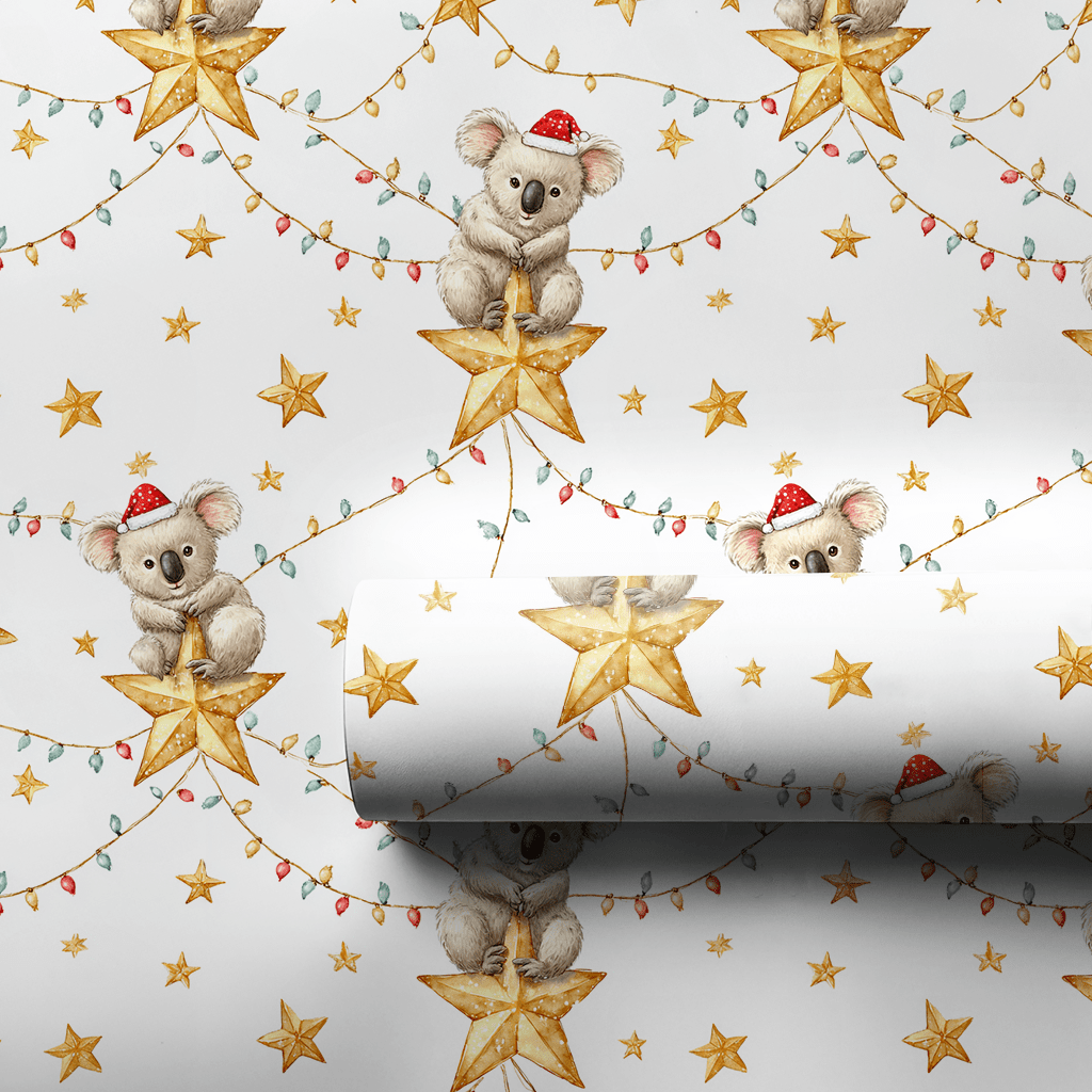 Starry Koala Charm - Wrapping Paper - Aspen & Arlo