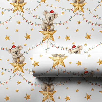 Starry Koala Charm - Wrapping Paper - Aspen & Arlo