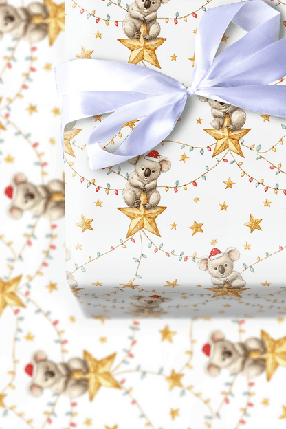 Starry Koala Charm - Wrapping Paper - Aspen & Arlo