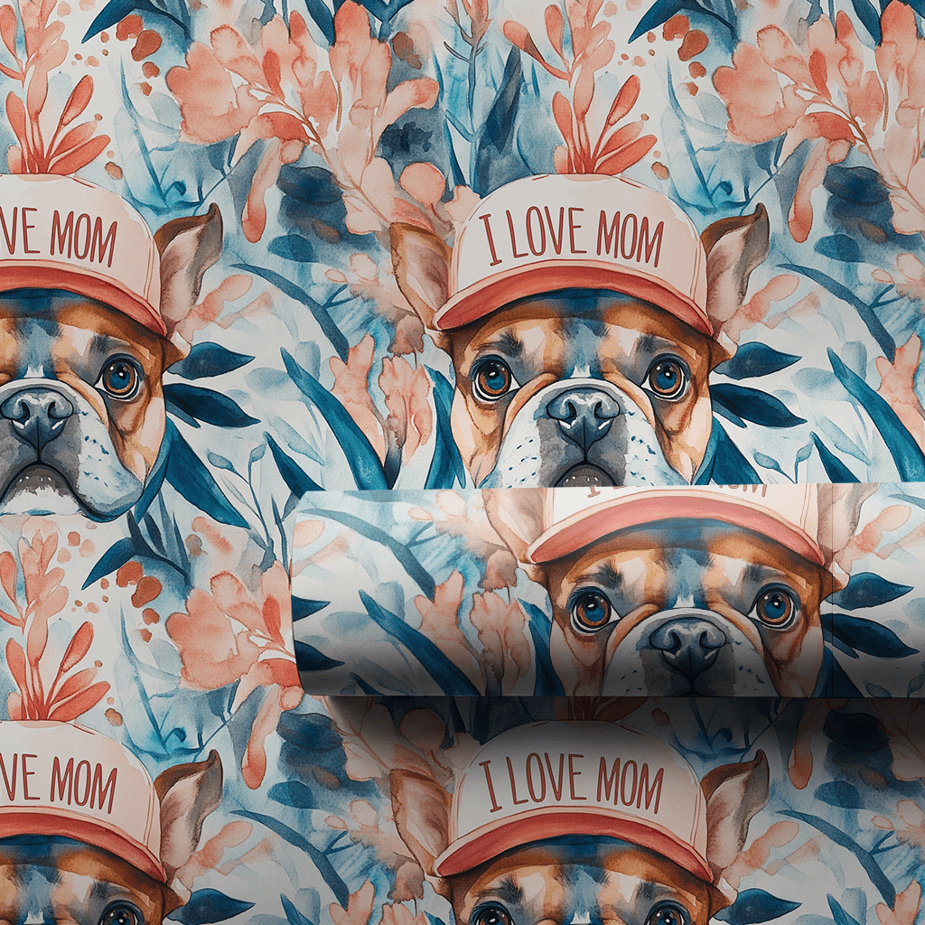 Mom's Favorite Frenchie - Wrapping Paper - Aspen & Arlo
