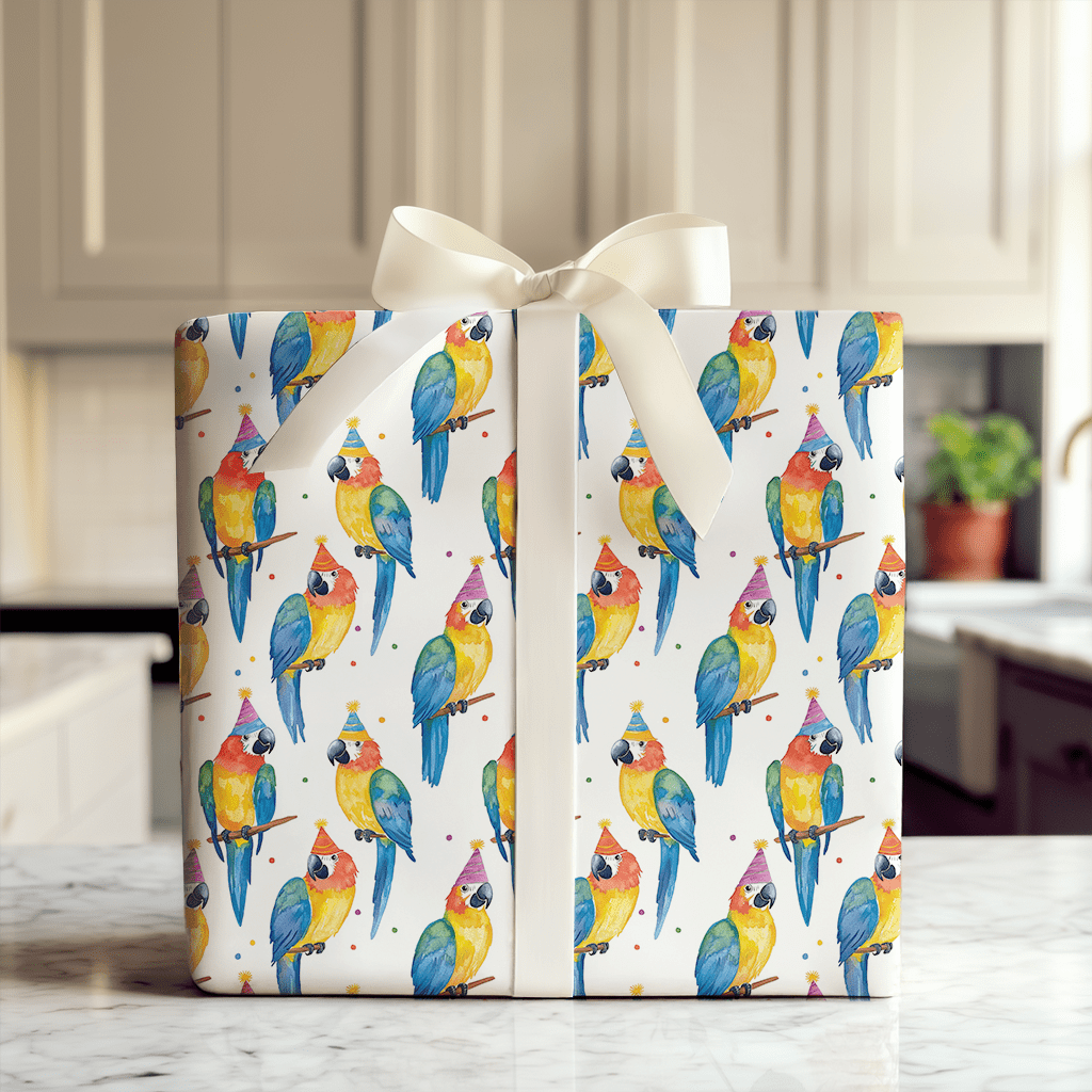 Parrot Parade - Wrapping Paper - Aspen & Arlo