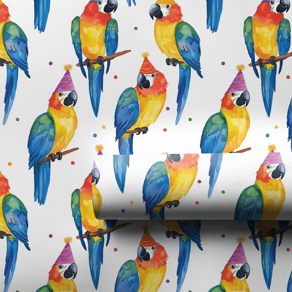 Parrot Parade - Wrapping Paper - Aspen & Arlo